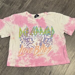 Pink Tie-Dye 'Love Bites' Graphic Tee